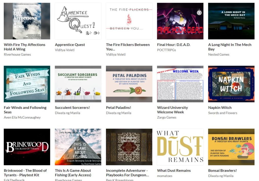 Bundle 68 JDR indépendant à 10 $